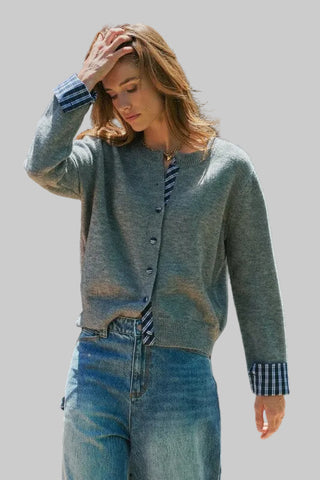 Kelly Stripe Cuff Cardigan