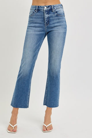 Ella Crop Straight Denim