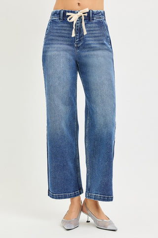 Evie Drawstring Side Stripe Crop