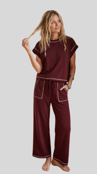 Cora Maroon Pant Set