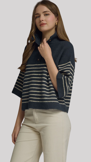 Nikki Navy Stripe Sweater