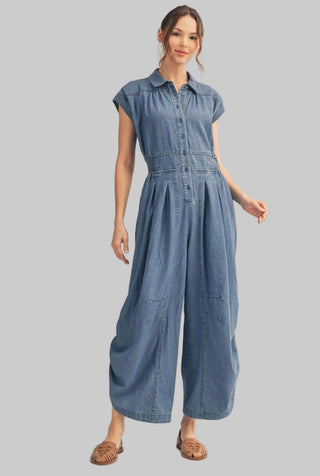 Rachel Denim Jumpsuit