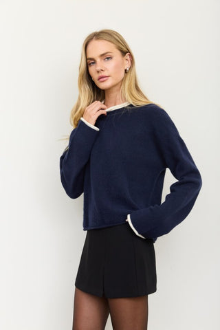 Guinevere Navy Sweater
