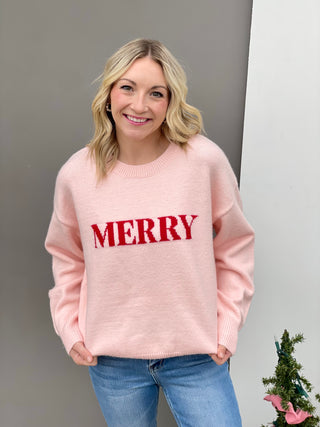 Blake Pink Merry Sweater