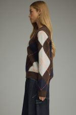 Natalie Brown Argyle Sweater