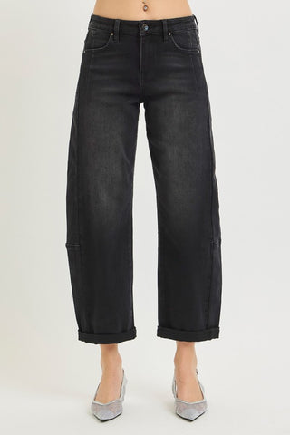 Jen High Rise Barrel Denim