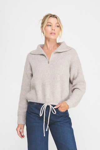 Isabelle Grey Quarter Zip