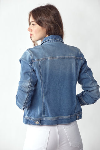 Tatum Medium Denim Vintaged Wash Jacket
