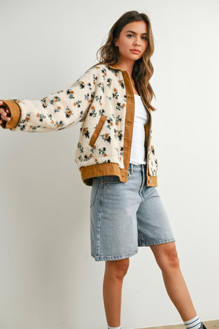Hillary Cream Floral Jacket