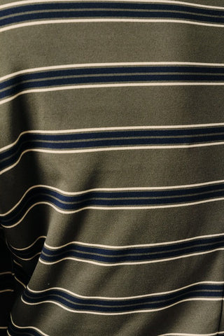 Angie Olive Stripe Top