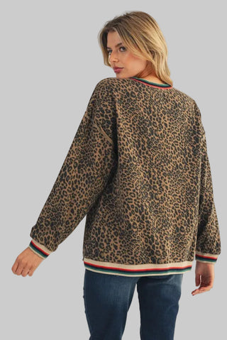 Rachelle Animal Print Pullover