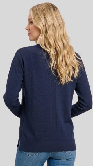 Monica Navy Sweater