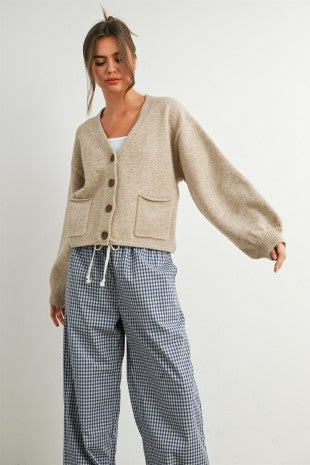 Kim Taupe Cardigan