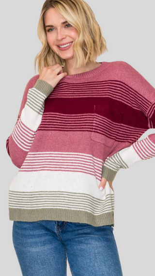 Harper Rose/Burgundy Sweater