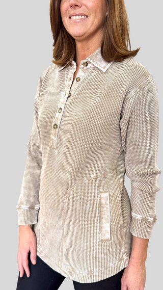 Naomi Taupe Washed Tunic