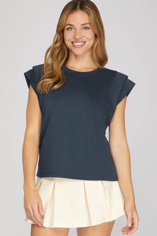 Josie Navy Top
