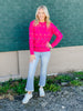 Meredith Pink Pom Sweater