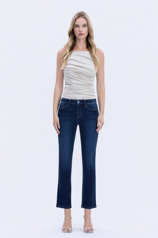 Jackie Mid Rise Dark Slim