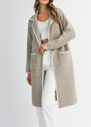 Mable Mocha Sweater Jacket