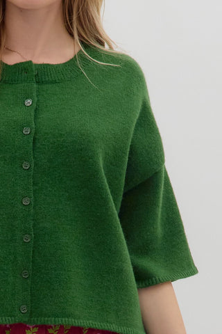 Mila Green Cardigan