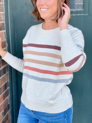 Savannah Oatmeal Stripe Sweater