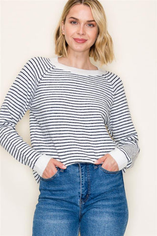 Hazel Navy Stripe Sweater