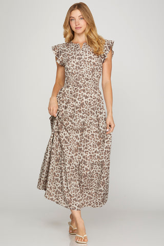 Elizabeth Animal Print Dress