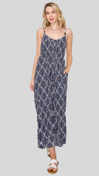 Zuria Navy Print Dress