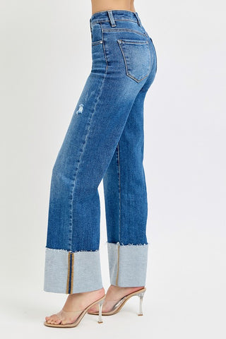 Randi Wide Cuffed Jeans
