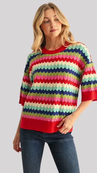 Beverly Multi Stripe Sweater