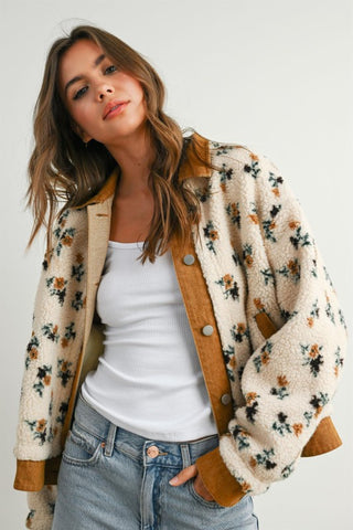 Hillary Cream Floral Jacket