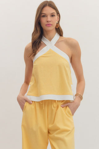 Sadie Lemonade Crossback Tank