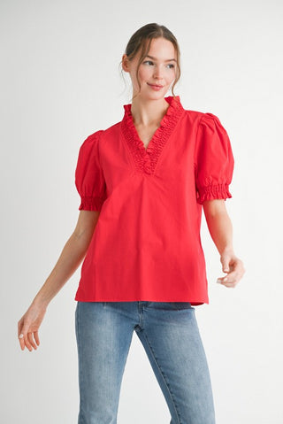 Beth Red Top