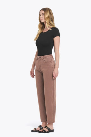 Gretchen Brown Barrel Jean
