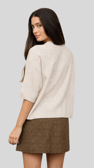 Jill Oatmeal Sweater