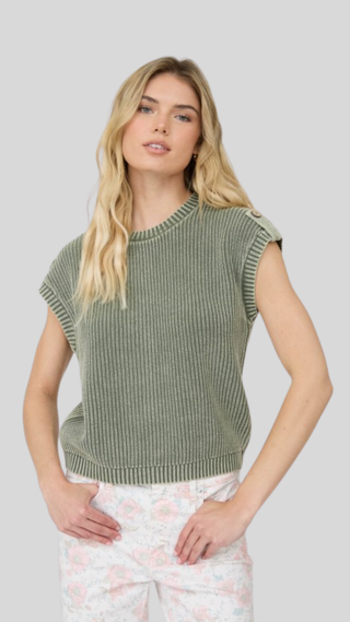Rhen Olive Washed Top
