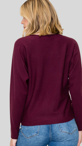 Morgan Plum Sweater