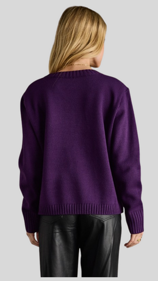 Kimmi Purple Game Day Sweater