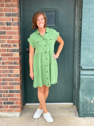 Joy Green Dress