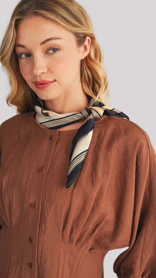 Colette Mocha Top