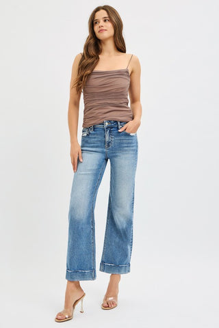 Taylor Crop Straight Denim