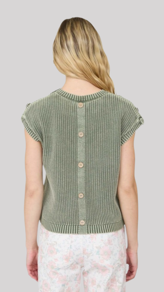 Rhen Olive Washed Top