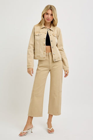Tatum Latte Vintage Washed Jacket