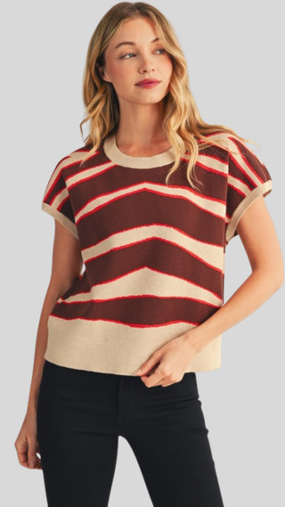 Tira Chocolate Print Sweater