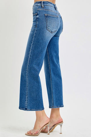 Gretchen Crop Wide Jeans