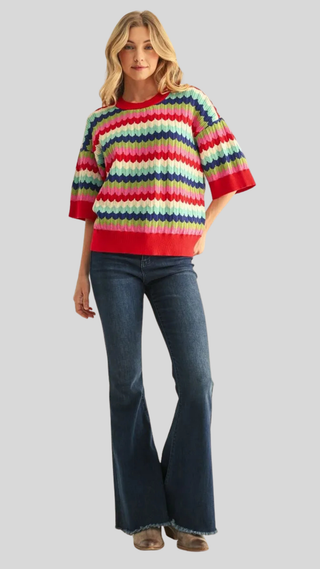 Beverly Multi Stripe Sweater
