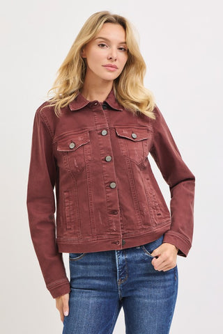 Tatum Chocolate Vintage Washed Jacket