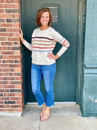 Savannah Oatmeal Stripe Sweater