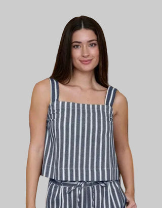 Camille Navy Stripe Tank