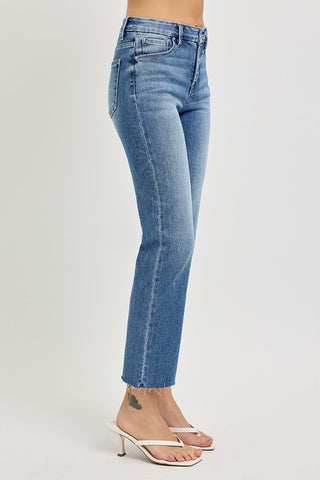 Ella Crop Straight Denim